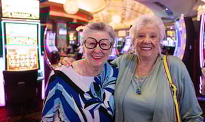 Senior friends at casino