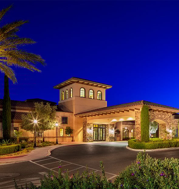 Exterior of the main building at Las Ventanas at Summerlin