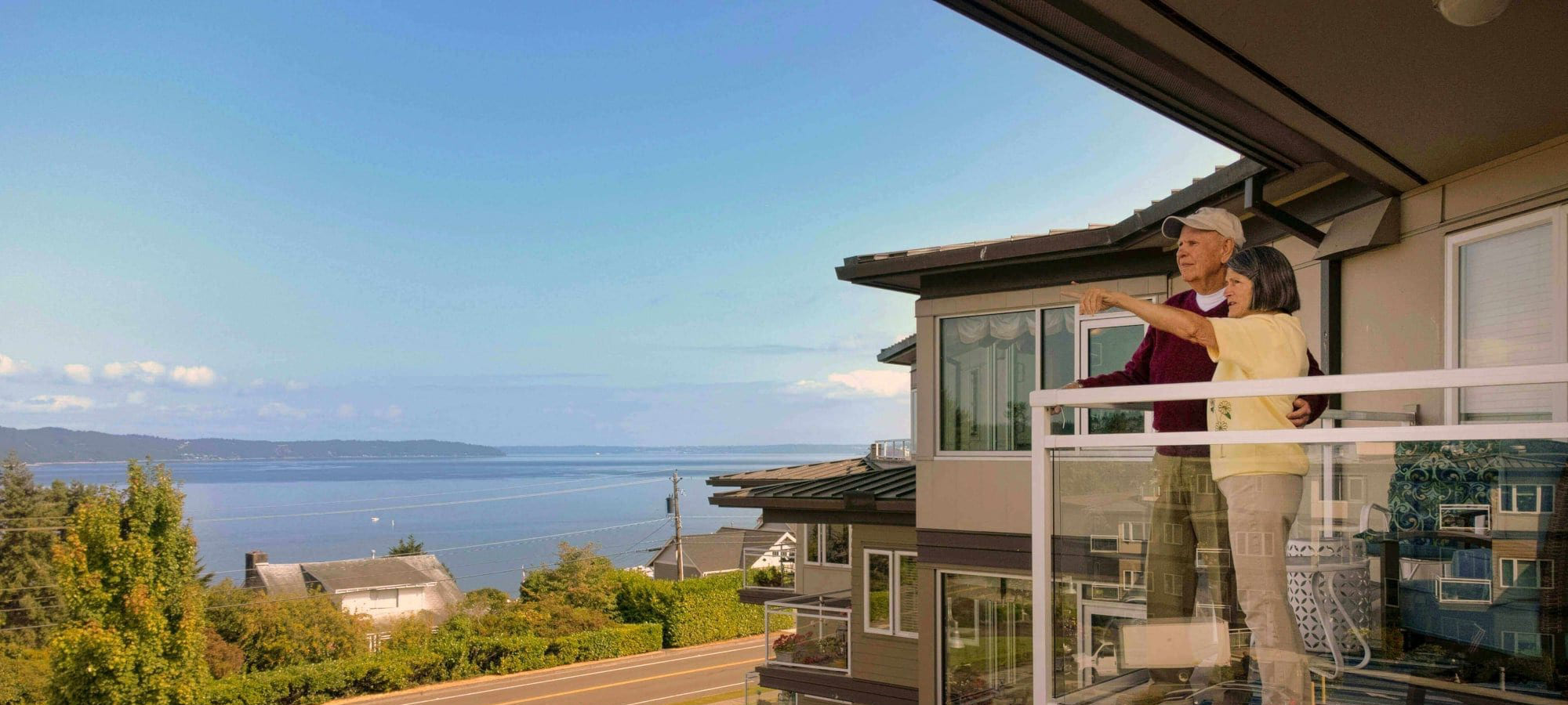 Couple at balcony