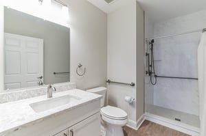 Bathroom of a Spring Mill Pointe apartment