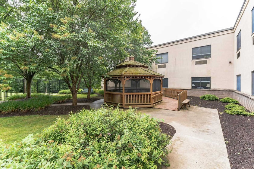 Gazebo on the grounds of Spring Mill Pointe