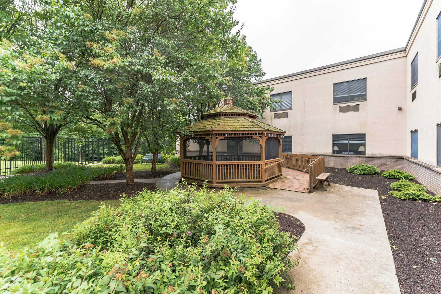 Gazebo on the grounds of Spring Mill Pointe