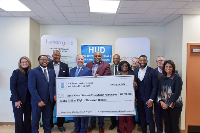 HumanGood and HUD host Federal, state and local representatives for GRRP check presentation.