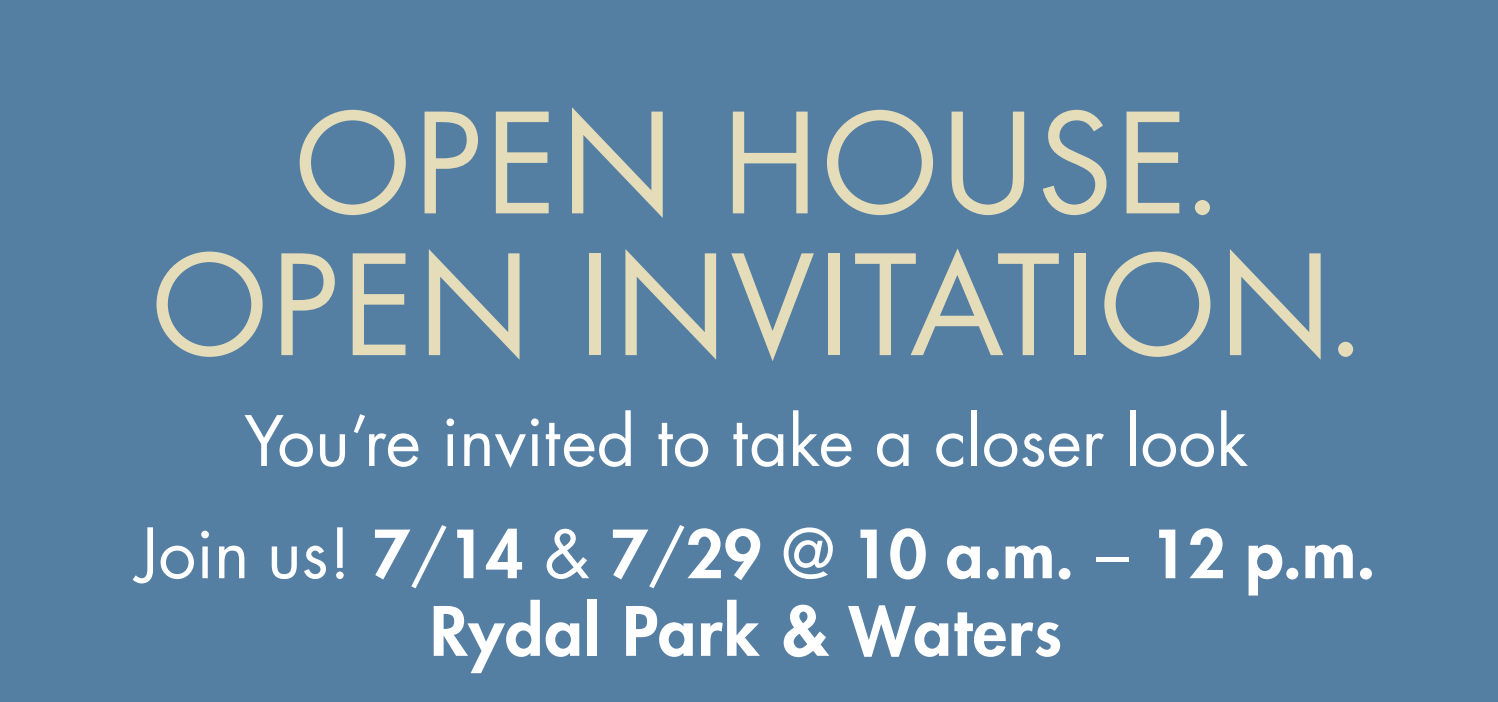 “Open House. Open Invitation.” open house invitation with a blue background. “Open House. Open Invitation.” open house invitation with a blue background.