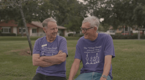 C.B. and Peter laughing