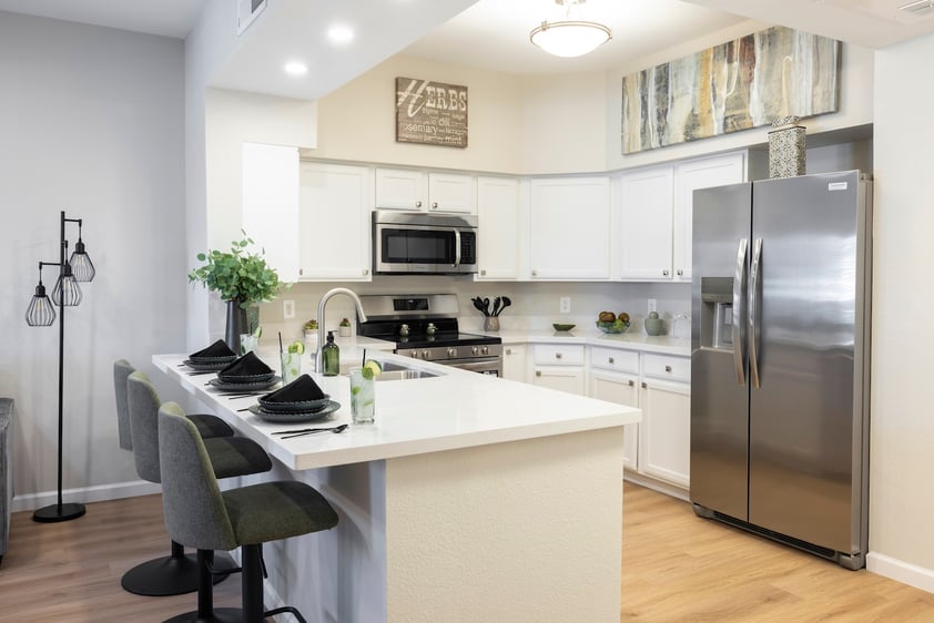 kitchen with island