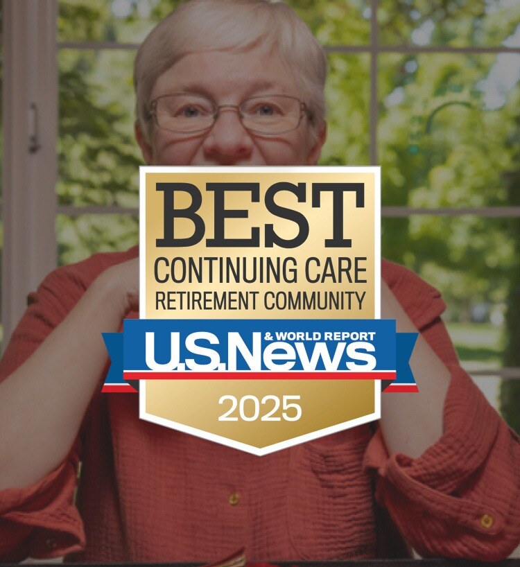 Best Continuing Care Retirement Community 2025 badge from U.S. News & World Report