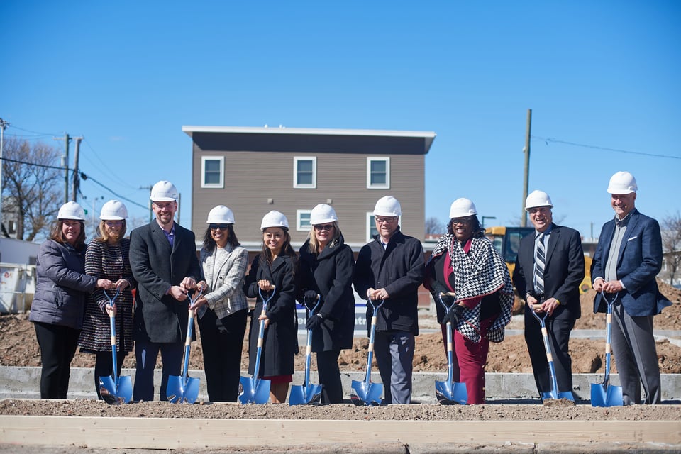Philadelphia leaders and elected officials gather to celebrate the groundbreaking of Janney Apartments in Port Richmond neighborhood