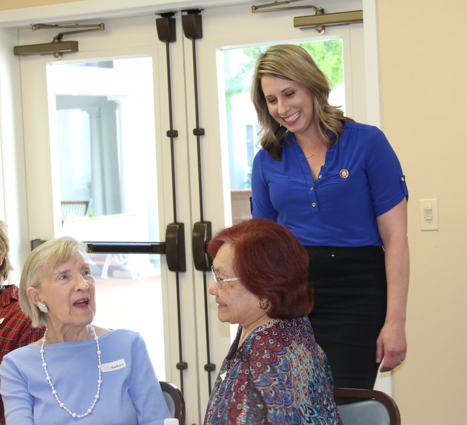 Canterbury Village residents host a special guest