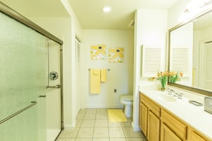 Bathroom of an apartment at Las Ventanas