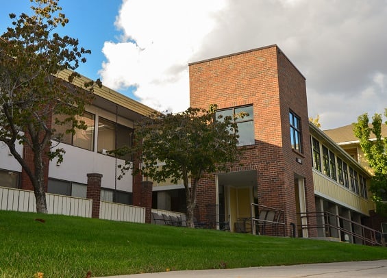 Exterior of the Chinook apartment building at The Terraces at Summitview
