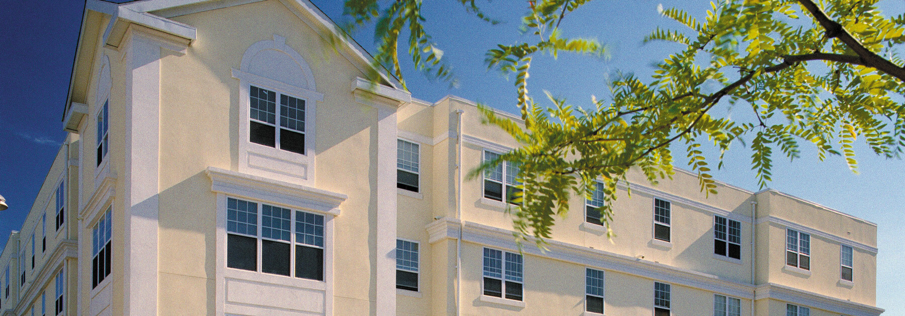 Side View of Maple Village Building