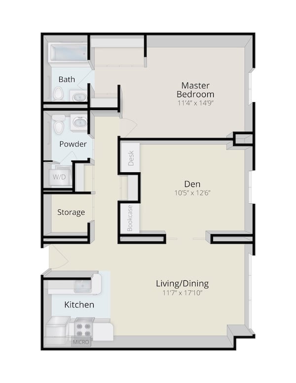 rydal-park-residence-Hillside_OneBedroomDenDeluxe_813SF_3D