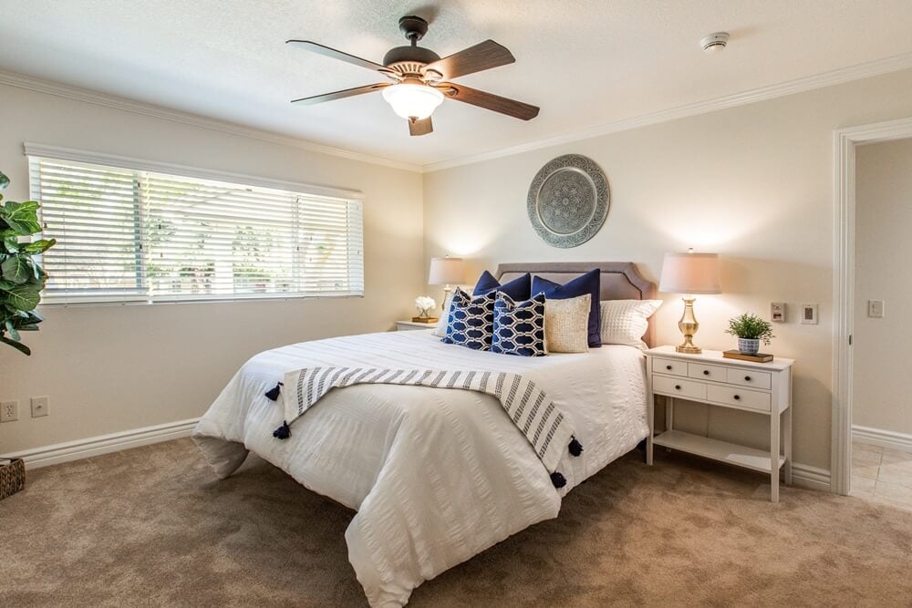 Bedroom with a nightstand