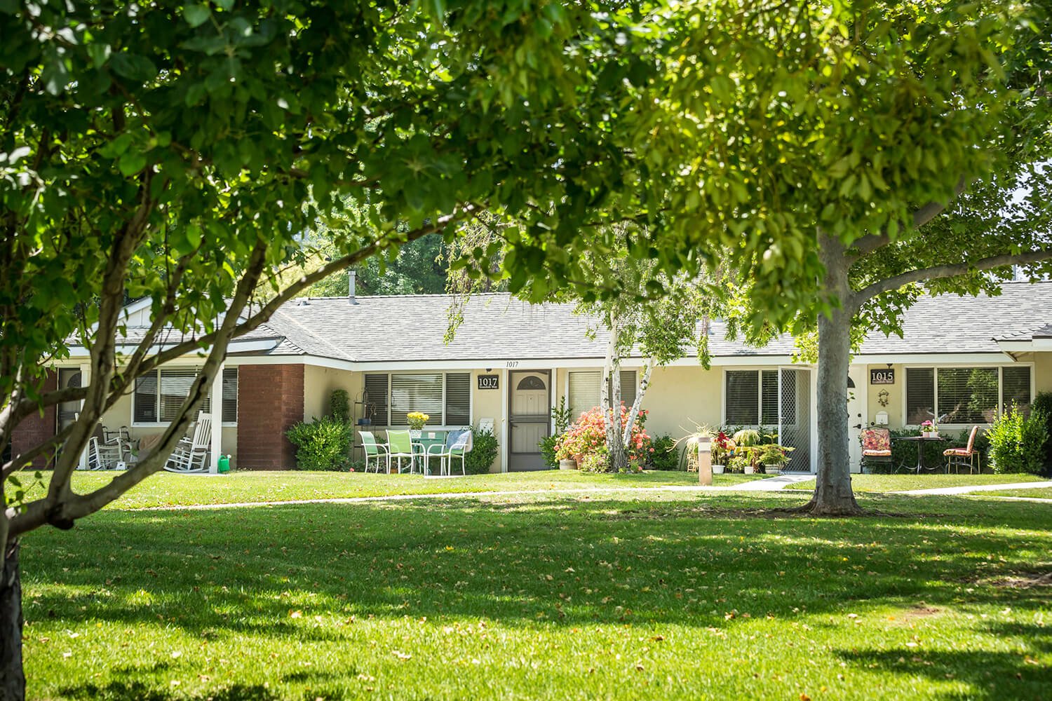 Front yard of a Plymouth Village residence