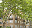 Exterior of Lindley Court Apartments