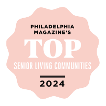 Philadelphia magazine's Top Senior Living Communities 2024 badge