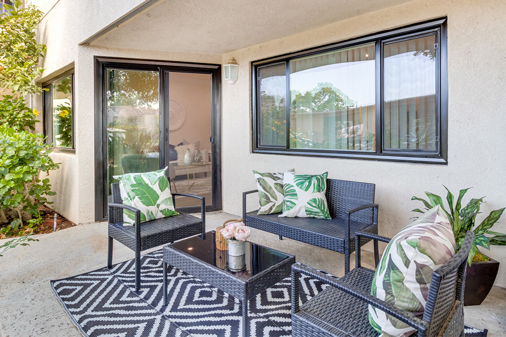Regents Point Independent Living apartment home patio