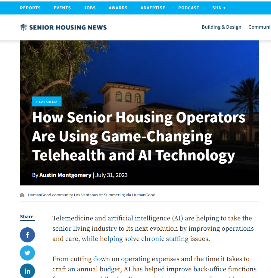 CTO Nick Lindberg Featured in Senior Housing News Panel