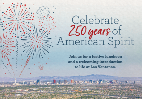 Promotional graphic for Las Ventanas American Turns 205 Celebration Luncheon.