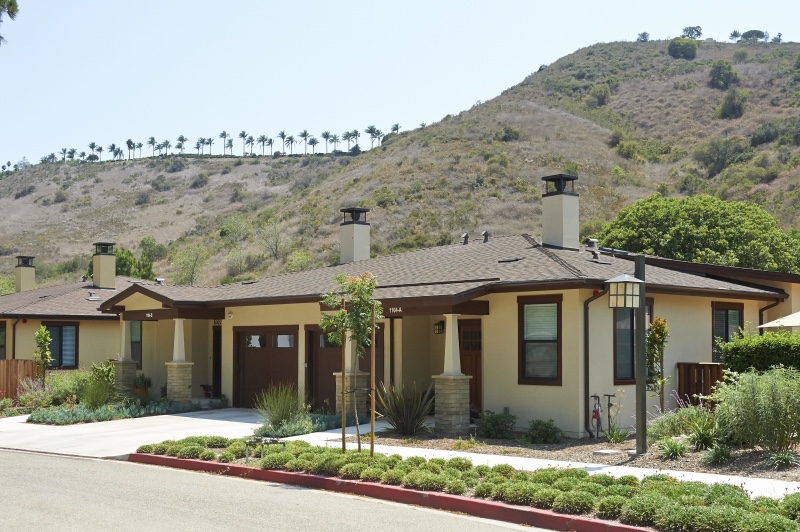 House with Hope Ranch as background