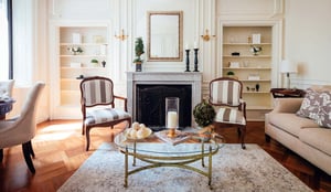luxury interior of a living room space