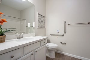 Bathroom inside The Terraces of Phoenix apartment