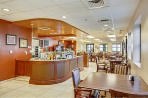 Bistro take away counter and dining tables
