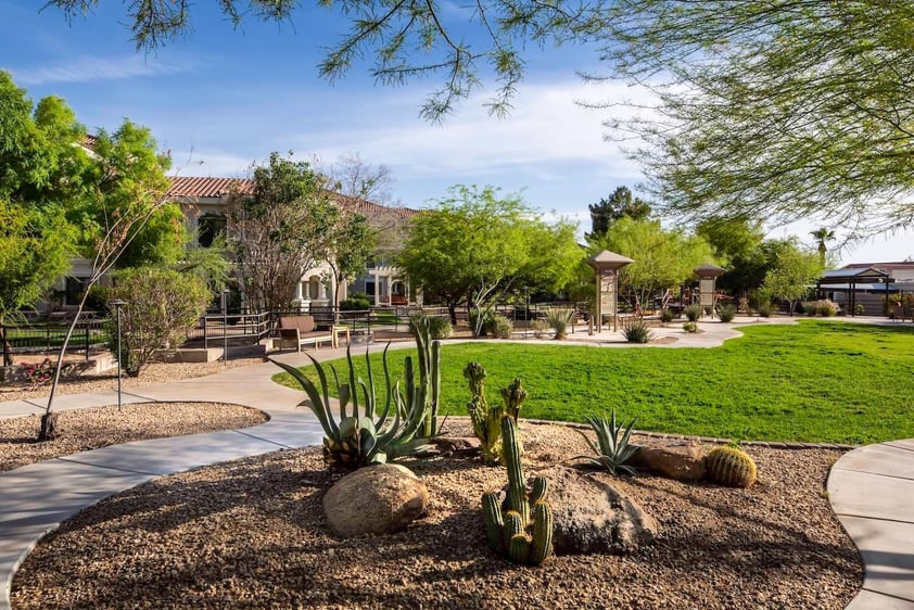 Fitness park and walking paths