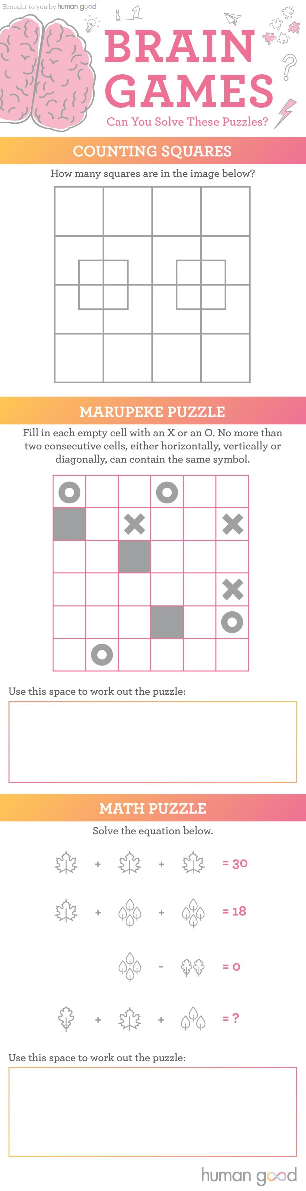 Solve brain games to enhance long-term memory