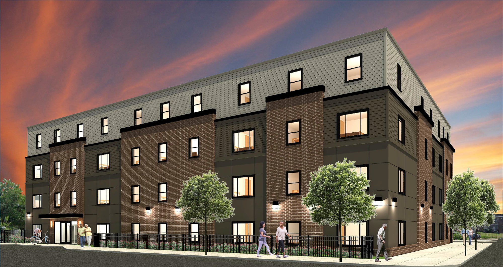 Rendering of Janney Apartments