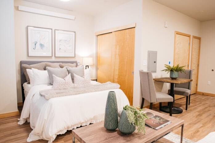 Bright studio apartments