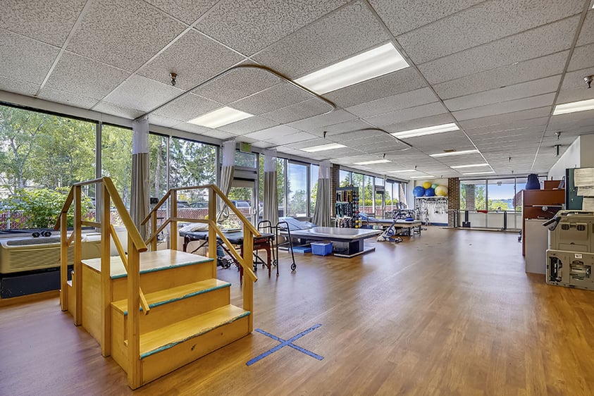 interior of fitness center