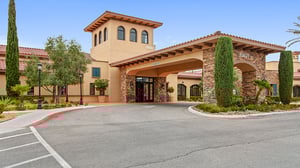 Exterior of the main entrance of Las Ventanas at Summerlin