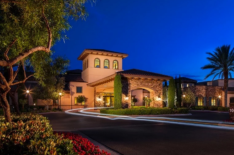 Exterior of the main building at Las Ventanas at Summerlin