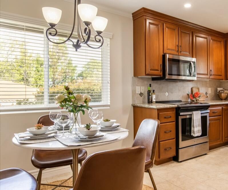 Kitchen and dining area