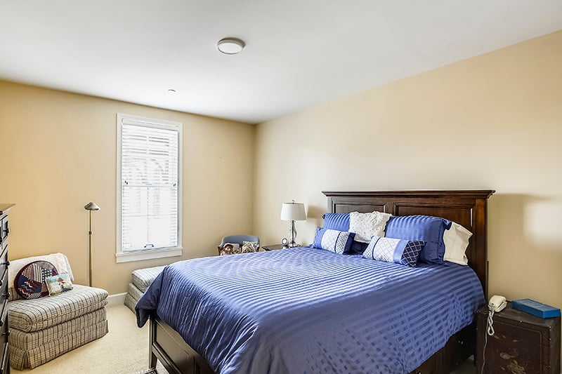Portola bedroom at The Terraces at Los Altos senior living community