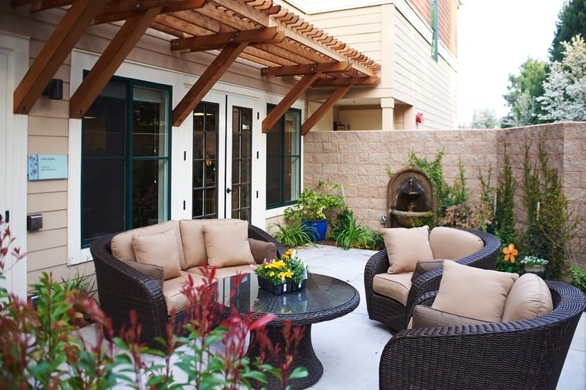 Patio at The Terraces of Los Gatos