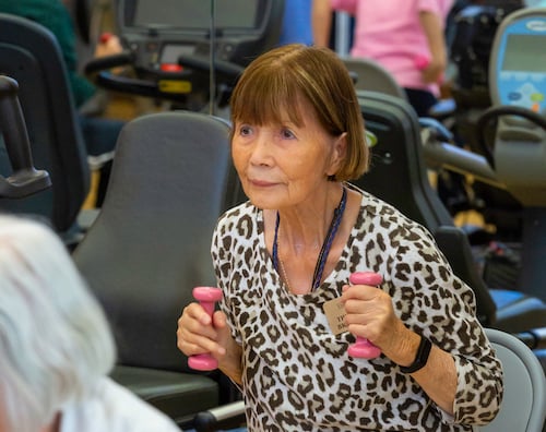 Las Ventanas resident exercising