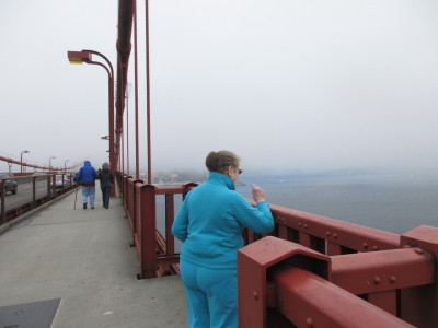 Terraces of Los Gatos resident enjoys view from Golden Gate Bridge.