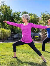 Woman doing yoga
