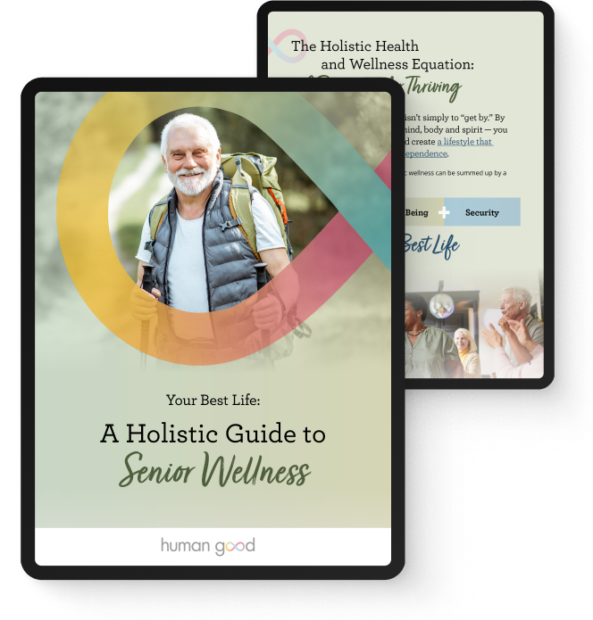 Cover image of HumanGood's Wellness guide and checklist