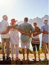 Group of seniors standing together