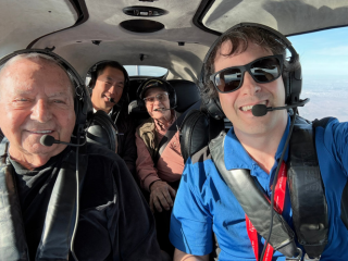 Phil Chuang and Terraces of Phoenix residents take flight