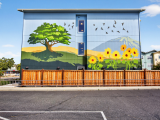 New mural debuts on Morgan Hill Senior Housing