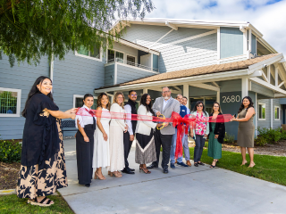 Ribbon cutting at Clark Terrace Apartments