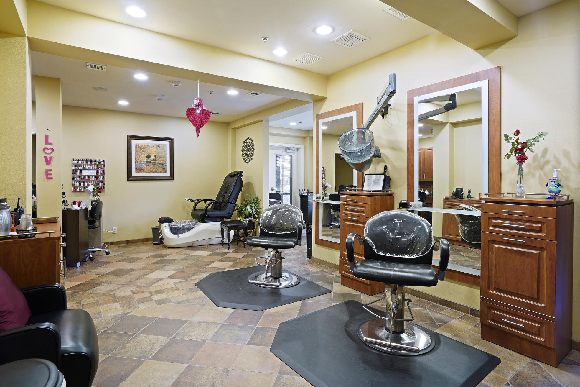 Hair salon at The Terraces at San Joaquin Gardens