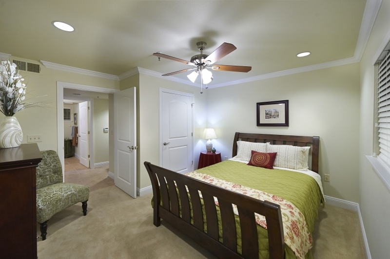 Bedroom of an apartment at The Terraces at San Joaquin Gardens