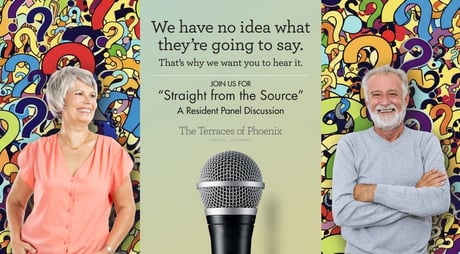 Promotional graphic for Straight from the Source at The Terraces of Phoenix.