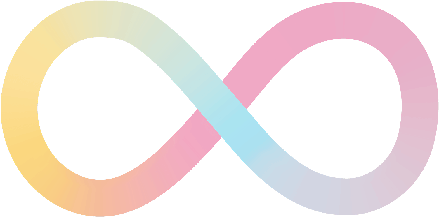 rainbow infinity symbol